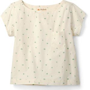Mollusk Benetau Cap Sleeve Tee, Cream Cactus Garden